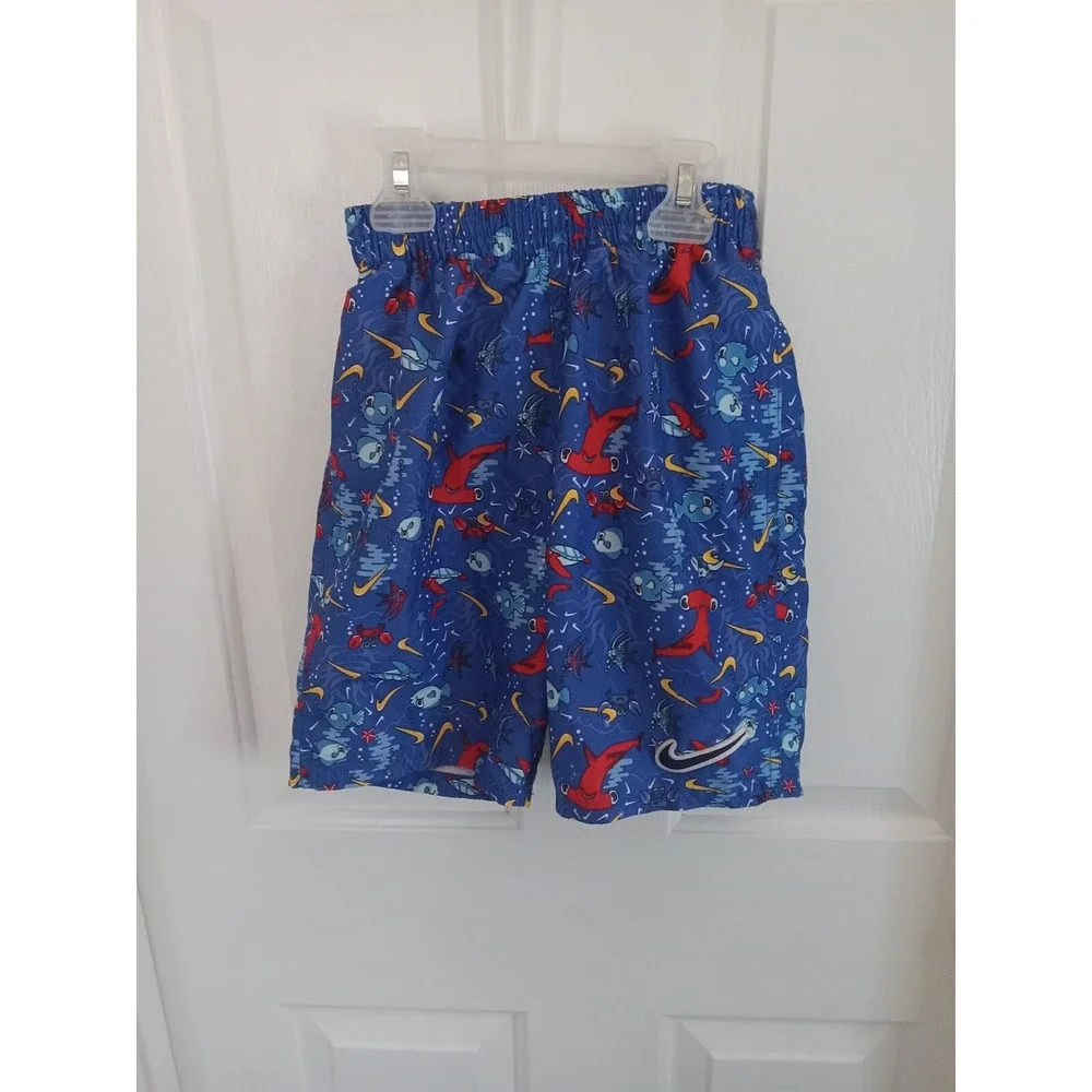 Nike Little Boys Sea Friends Lap Volley‎ Shorts Size Small Swim Trunks..